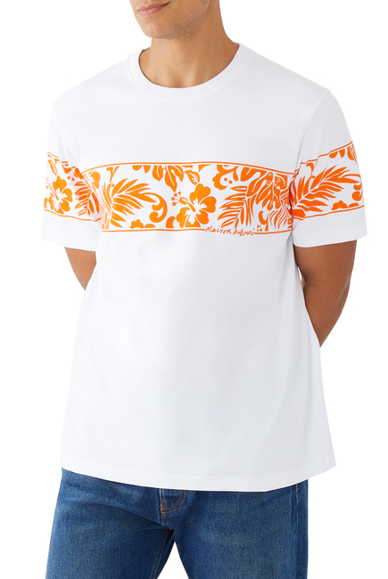 Tropical Band Comfort Cotton T-Shirt